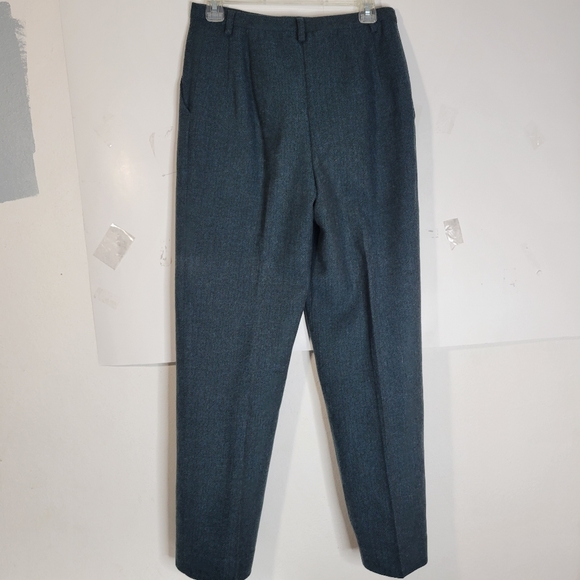 Womans Pendleton Lined Teal Blue Wool/Lambswool/nylon blend pants Size 10 - Picture 5 of 11